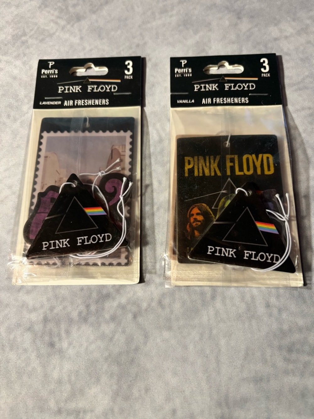 Pink Floyd Air Fresheners Lot 2 Packs 6 Total Dark Side Wall